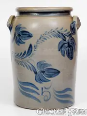 A & W Boughner, Scarce A & W BOUGHNER / GREENSBORO, PA Stoneware Jar, circa 1860, Stoneware