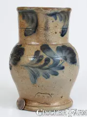 R.C.R, Scarce Half-Gallon R.C.R. / PHILA (Richard C. Remmey, Philadelphia) Stoneware Pitcher, circa 1875, Stoneware