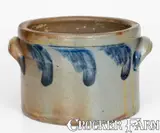John Bell, JOHN BELL / WAYNESBORO Stoneware Butter Crock, c1850-80, c1850-80, Stoneware