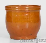 John W. Bell, Small-Sized JOHN W. BELL / Waynesboro, Pa. Redware Jar, c1880