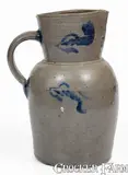 W.H. Lehew & Co., W. H. LEHEW & CO. / STRASBURG, VA Stoneware Pitcher w/ Bold Cobalt Decoration, circa 1870, Stoneware
