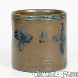 John Bell, Important and Unique JOHN BELL / WAYNESBORO Stoneware Mug with Cobalt Decoration, circa 1850-1880, Stoneware