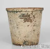 G.W. Duey, Exceedingly Rare G.W. DUEY / RAPIDAN, Virginia Redware Flowerpot, fourth quarter 19th century, Redware