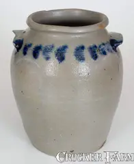 J. Swann, Very Rare J. SWANN / ALEXA (Alexandria, Virginia) Cobalt-Decorated Stoneware Jar, c1820, c1820, Stoneware