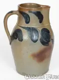 John Bell, 1 Gal. JOHN BELL / WAYNESBORO Stoneware Pitcher w/Floral Decoration, circa 1850-1880, Stoneware