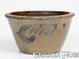 S. Bell & Son, S. BELL & SON / STRASBURG, VA Stoneware Bowl w/ Floral Decoration, c1890