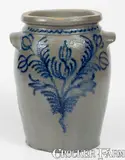 B.C. Milburn, B.C. MILBURN / ALEXA (Alexandria, Virginia) Slip-Trailed Stoneware Jar, c1850