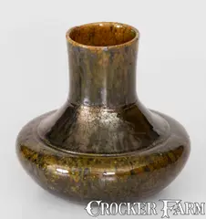 Geo. E. Ohr, George Ohr Redware Vase, Stamped "GEO. E. OHR / BILOXI, MISS.," late 19th century, late 19th century, Redware