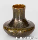 Geo. E. Ohr, George Ohr Redware Vase, Stamped "GEO. E. OHR / BILOXI, MISS.," late 19th century, late 19th century, Redware