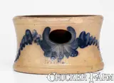 Unusual COWDEN & WILCOX / HARRISBURG, PA Stoneware Spittoon by Cowden & Wilcox, circa 1865, Stoneware, sold Aug 2023