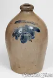 Moyer, William MOYER / HARRISBURG Stoneware Jug w Cobalt Decoration, 1858-61, 1858-61, Stoneware