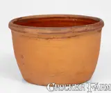 K. Parker, Scarce K. PARKER / GREENWOOD, PA Redware Bowl, circa 1854-1876, Redware