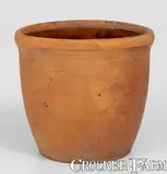 K. Parker, Scarce K. PARKER / GREENWOOD, PA Redware Cream Jar, circa 1854-1876, Redware