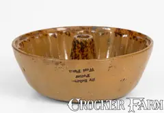 Extremely Rare Schuylkill County, PA Redware Mold Marked "Fr. Schramm / Potter / West Penn" by Fr. Schramm, circa 1860-1880, Redware, sold Aug 2023
