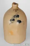 Julius Norton, JULIUS NORTON / BENNINGTON, VT Stoneware Jug with Floral Decoration, 1841-1844, 1841-1844, Stoneware