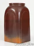 S.S. Perry, Very Rare S. S. PERRY / TROY, New York Molded Stoneware Jar, circa 1828-1833, Stoneware
