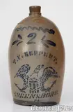 T.F. Reppert, Fine T.F. REPPERT / GREENSBORO / PA Stoneware Jug w/ Federal Eagle Motif