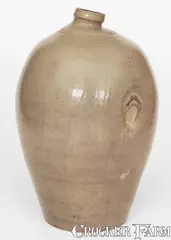 N. Clark, Scarce N CLARK / PARKERSBURG Stoneware Jug (VA, Now West Virginia), mid 19th century, mid 19th century, Stoneware