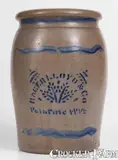Rager Lloyd & Co., One-Gallon RAGER LLOYD & CO / Palatine, West Virginia Stoneware Jar, circa 1875, Stoneware