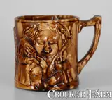 E. & W. Bennett, E. & W. BENNETT / BALTIMORE, MD Rockingham Ware Toby Mug, mid 19th century, Stoneware