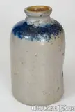 John Bell, JOHN BELL / WAYNESBORO Stoneware Canning Jar w/ Bold Sponged Cobalt Decoration, circa 1850-1880, Stoneware