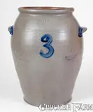 J. Miller, Extremely Rare J. MILLER / ALEX (James Miller / Alexandria, VA) Stoneware Jar, c1824-26, c1824-26, Stoneware