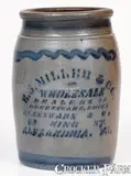 E. J. Miller & Co., 1 Gal. E. J. MILLER & CO. / ALEXANDRIA, VA Stoneware Stenciled Advertising Jar, circa 1875, Stoneware