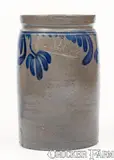W.H. Lehew & Co., 1 Gal. W. H. LEHEW & CO. / STRASBURG, VA Stoneware Jar w/ Floral Decoration, circa 1870, Stoneware