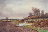 Henry John Sylvester Stannard, The Bonfire, Watercolour