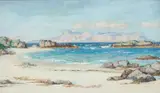 Ian Mcnicol, Eigg From Morar, Oil on board