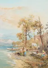 Isola Madre, Maggiore by Thomas Miles Richardson, 1886, Watercolour, sold Nov 2024