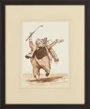 Phil Hobbs, Four Original Golf Sketches, 1928, Ink and wash