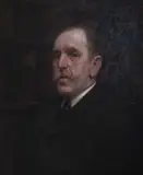 Staithes Group And Newlyn School Portrait Of James Ward Of Nottingham In A Library by Harold Knight R.a. R.o.i. R.p.r.w.a. N.s.a., 1902, Oil on canvas, sold Nov 2024