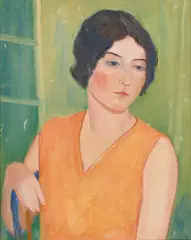 Maria de Hoa Leblanc, Portrait Of A Lady, Oil on canvas