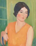 Maria de Hoa Leblanc, Portrait Of A Lady, Oil on canvas