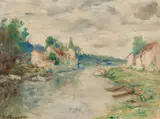 Emile Chamard-bois, La Riviere, Oil on canvas