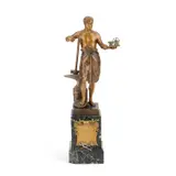 Franz Xavier Bergman, , A Bronze Figure Of Industry