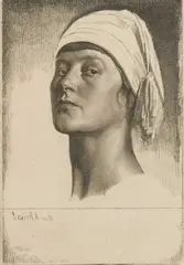 Aglaia, 1926 by Gerald Brockhurst, Etching, sold Sep 2024