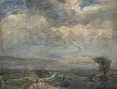 Herbert F. Royle, Threshfield Moor, Yorkshire, Oil on canvas