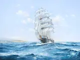 Neil Foggo, Sir Lancelot Leaving Fuzhou, Oil on canvas Unframed