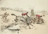 Tom Carr, Water!, pencil Coloured etching