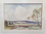 Tom Campbell, A Galloway Landscape, Watercolour and gouache
