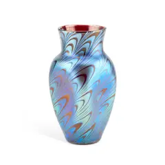 Loetz, An Art Nouveau Loetz Iridescent Glass Vase, Circa 1905, glass