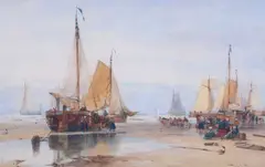Thomas Bush Hardy, Scheveningen, The Hague, Watercolour