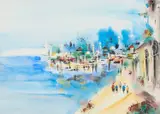 Ben Avram, Jerusalem, Gouache and watercolour on paper