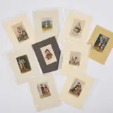 Elizabeth Howard, Nine Continental Figures And Landscape Views, Germany, Austria And Switzerland, Watercolours and one ink