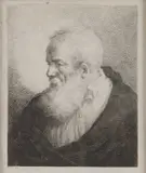 Michal Plonski, Head Of An Old Man, 1802, Etching