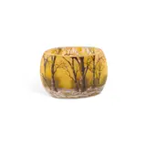 Daum, A Daum 'Winter Landscape' Miniature Pillow Vase, Circa 1900, glass