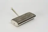 Recogemigas de mesa vintage, Metal plateado, Metal plateado