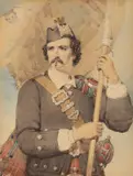Kenneth MacLeay, Â Highland Standard Bearer, 1871, Watercolour Image size: